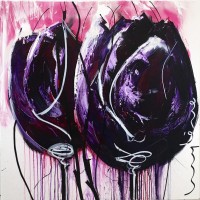 Purple Tulips with a twist